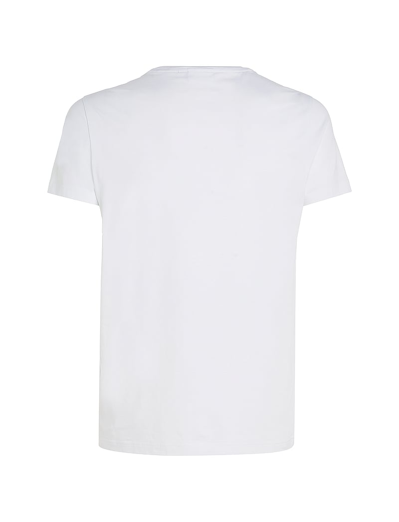 Calvin Klein - STRETCH SLIM FIT T-SHIRT - lyhythihaiset - bright white - 5