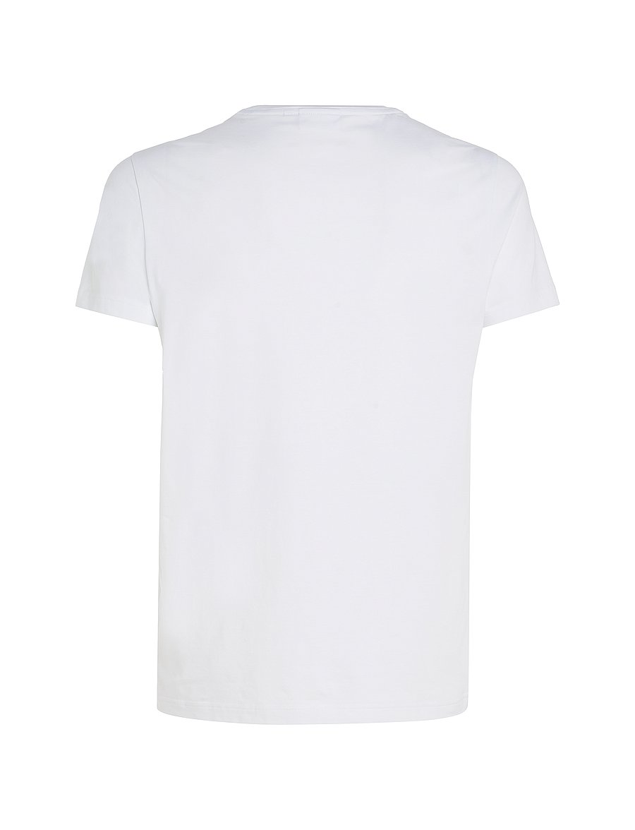 Calvin Klein - STRETCH SLIM FIT T-SHIRT - kurzärmelig - bright white - 4
