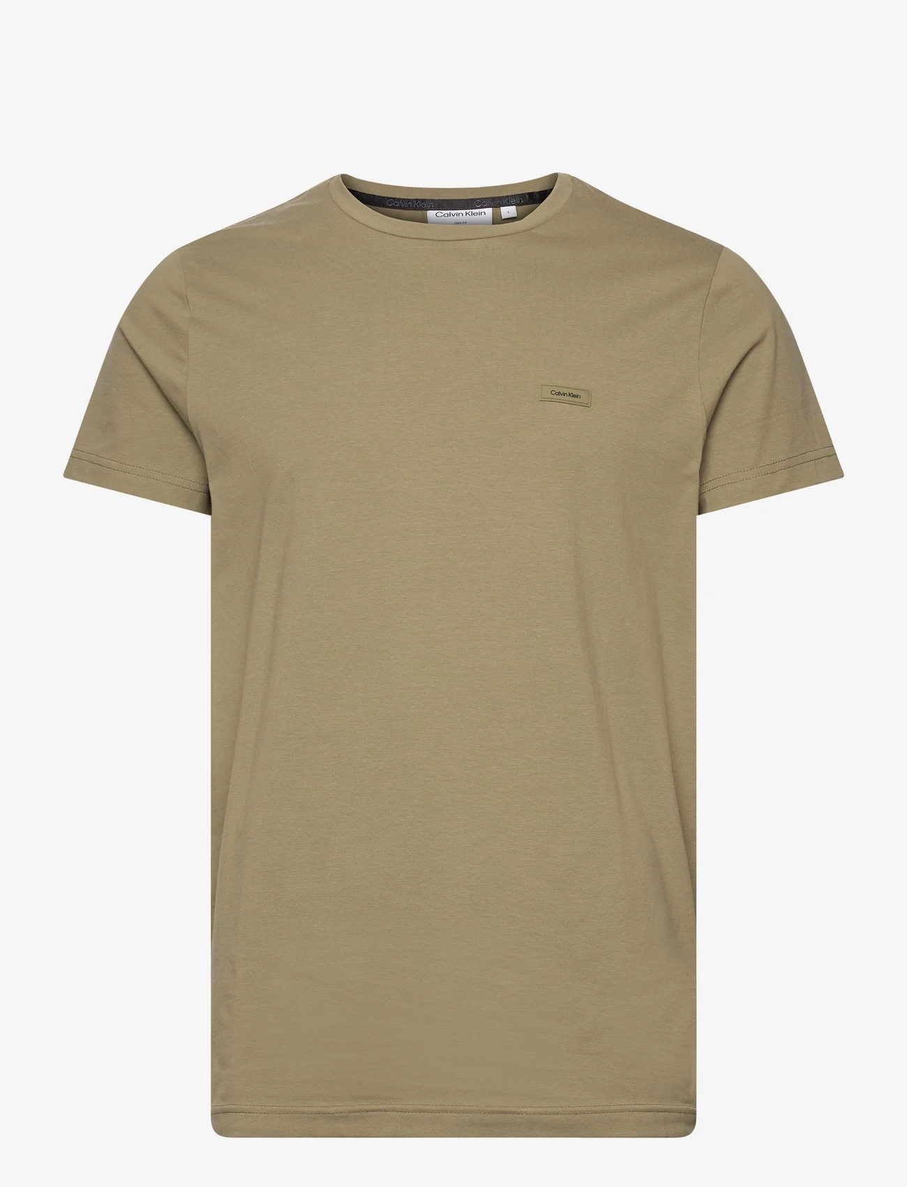 Calvin Klein - STRETCH SLIM FIT T-SHIRT - basic t-shirts - delta green - 0