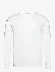 Calvin Klein - STRETCH SLIM FIT LS T-SHIRT - basic t-shirts - bright white - 0