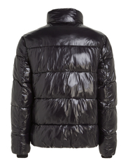 Calvin Klein - GLOSSY HIGH SHINE QUILT JACKET - Žieminės striukės - ck black - 4