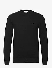 Calvin Klein - COTTON SILK BLEND CN SWEATER - megztiniai su apvalios formos apykakle - ck black - 0