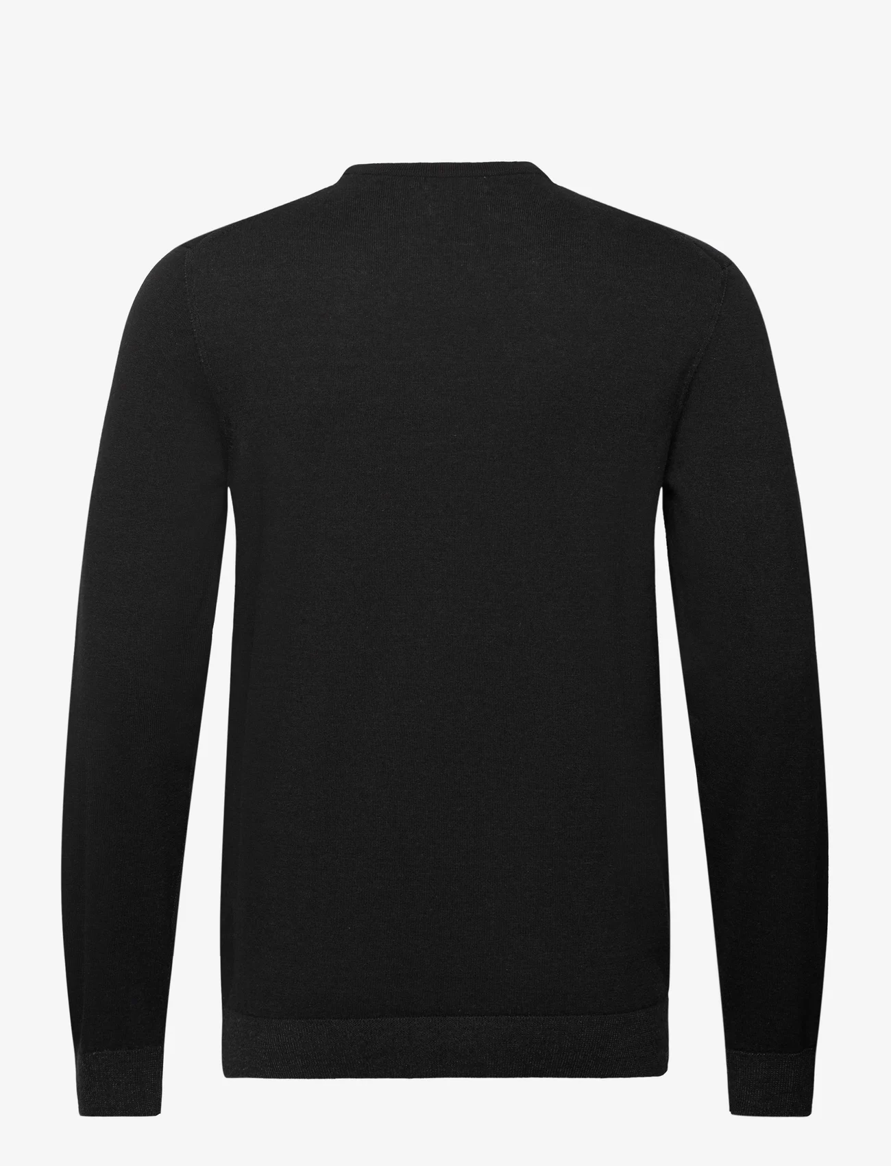 Calvin Klein - COTTON SILK BLEND CN SWEATER - megztiniai su apvalios formos apykakle - ck black - 1