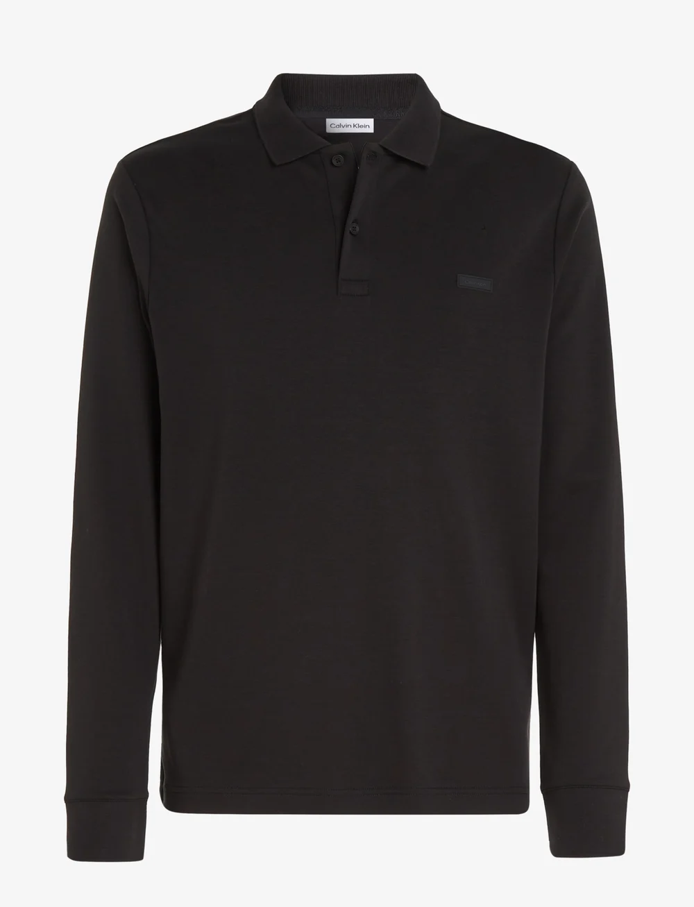 Calvin Klein - LIQUID TOUCH SLIM LS POLO - pikkade varrukatega polod - ck black - 1