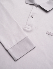Calvin Klein - SMOOTH COTTON SLIM LS POLO - polo marškinėliai ilgomis rankovėmis - silver sconce - 2