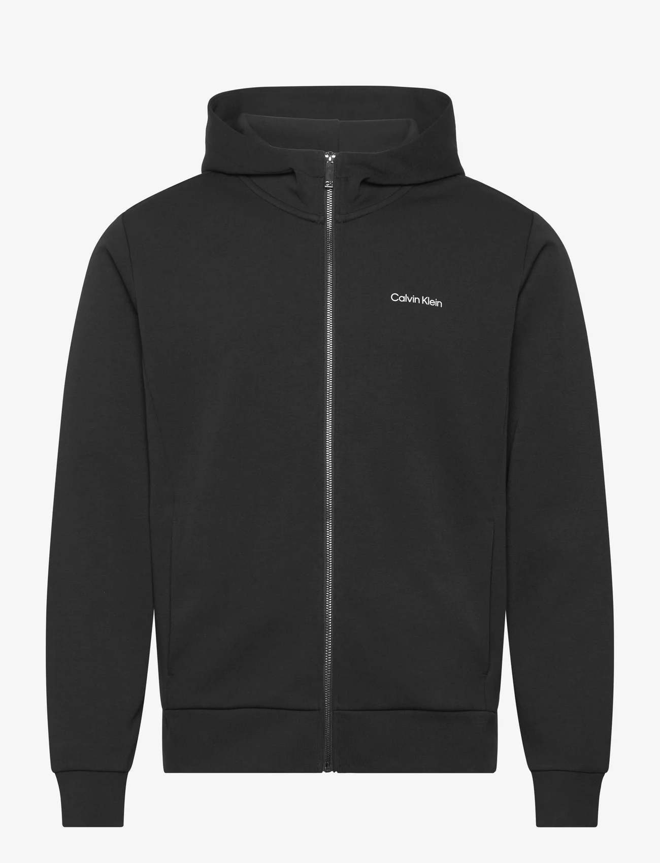 Calvin Klein - MICRO LOGO REPREVE HOODIE JACKET - sweatshirts - ck black - 0