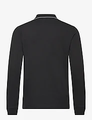Calvin Klein - STRETCH PIQUE TIPPING LS POLO - polo shirts - ck black - 1