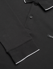 Calvin Klein - STRETCH PIQUE TIPPING LS POLO - polo shirts - ck black - 2