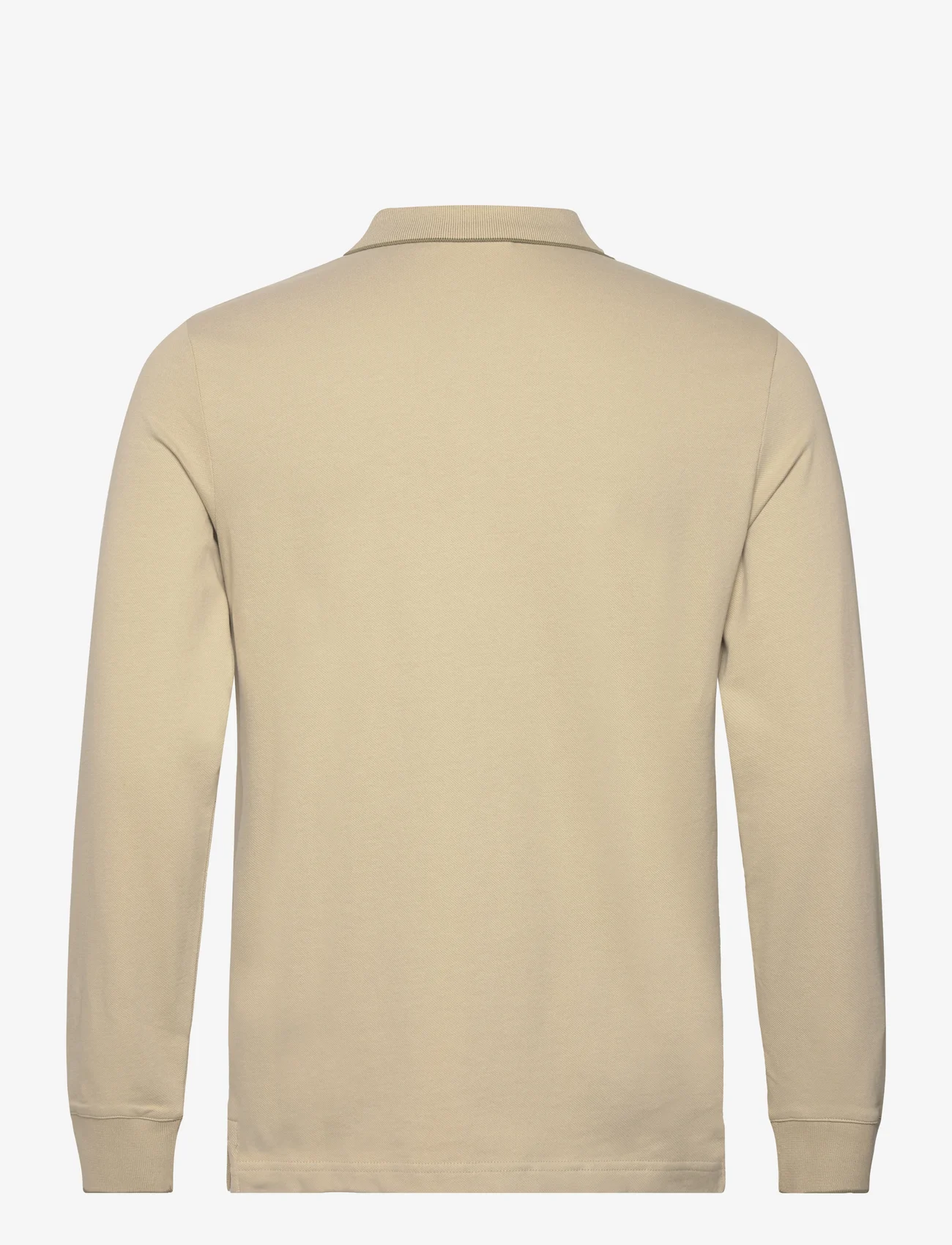 Calvin Klein - STRETCH PIQUE TIPPING LS POLO - polo shirts - eucalyptus - 1