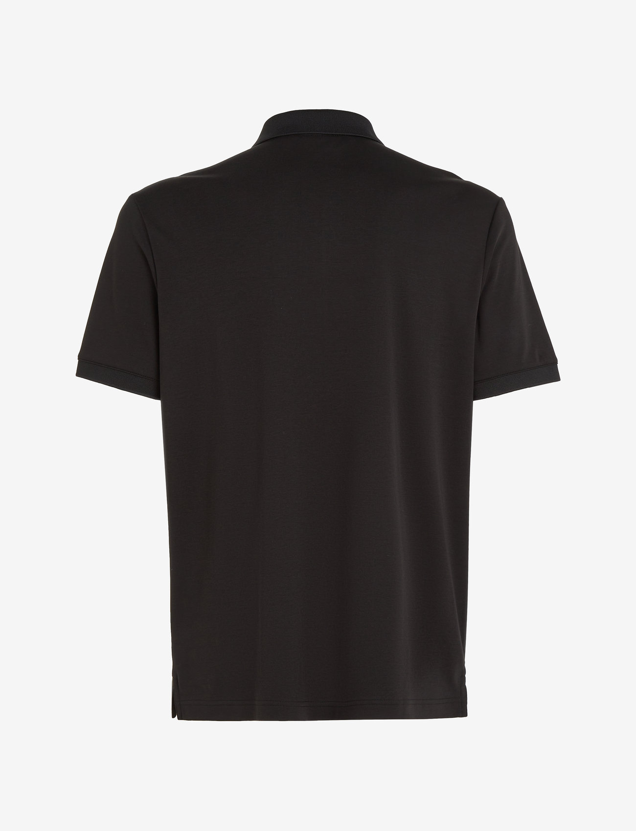 Calvin Klein - LIQUID TOUCH WELT ZIP POLO - kortärmade pikéer - ck black - 4
