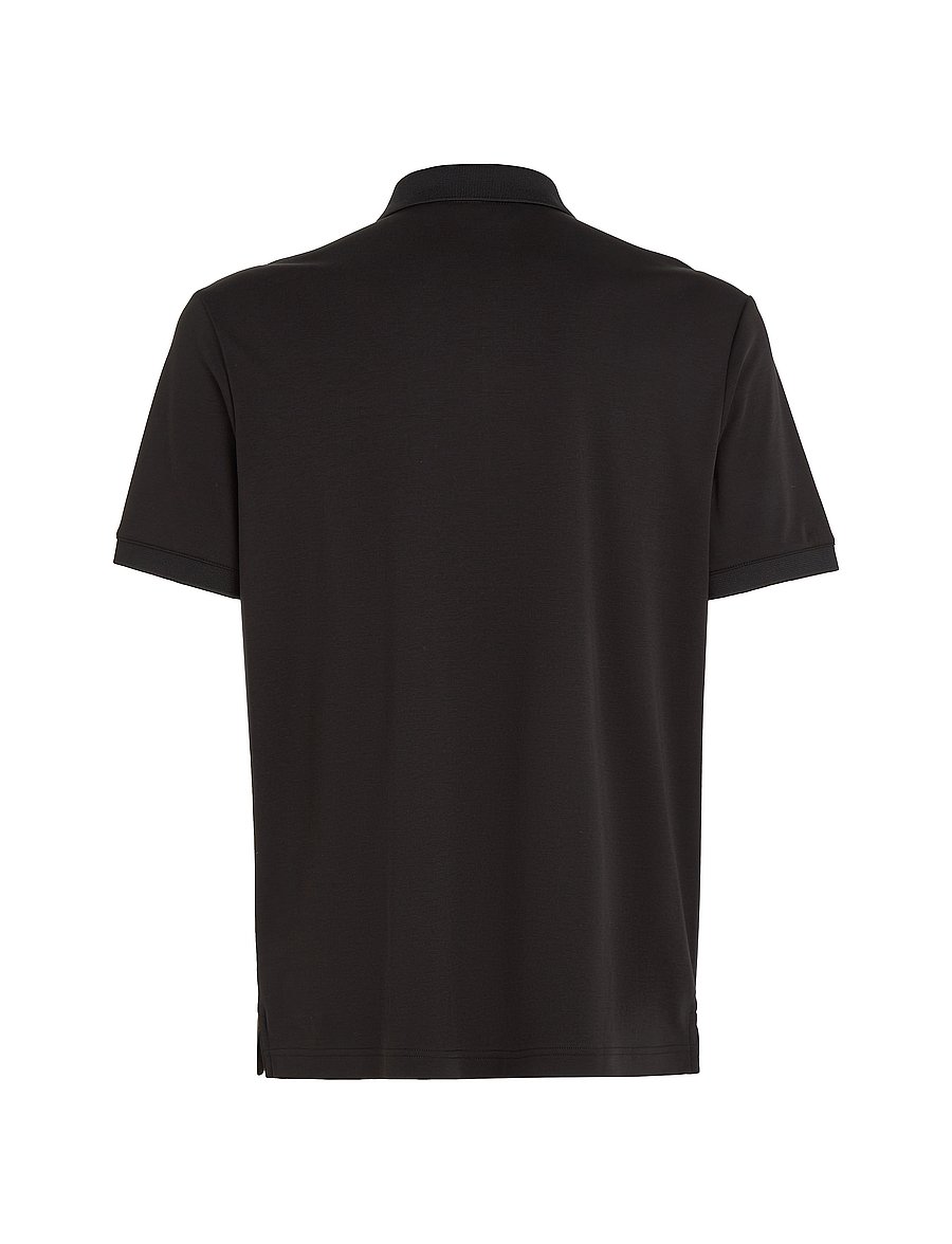 Calvin Klein - SMOOTH COTTON WELT ZIP POLO - polo krekli ar īsām piedurknēm - ck black - 4
