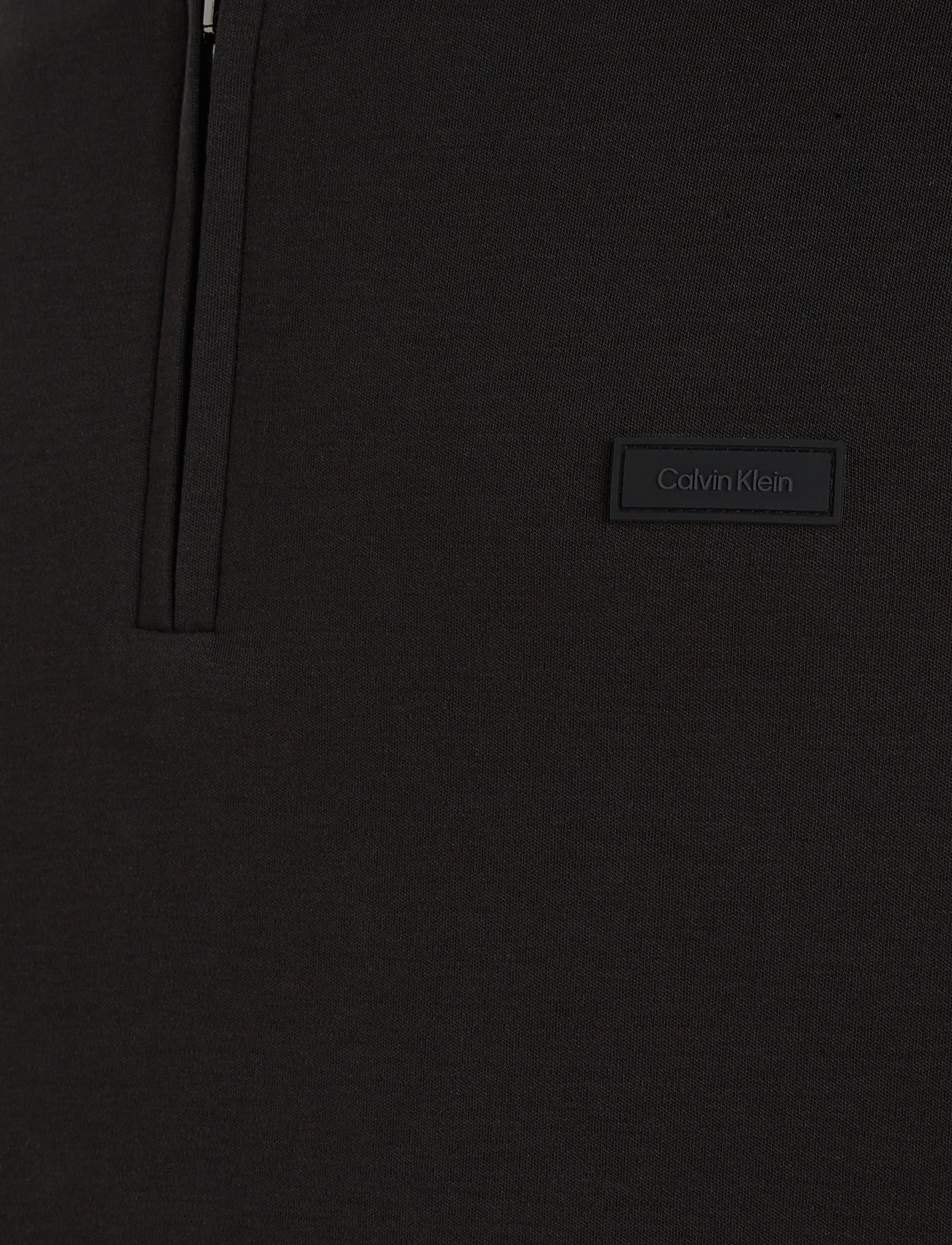 Calvin Klein - LIQUID TOUCH WELT ZIP POLO - kortärmade pikéer - ck black - 5