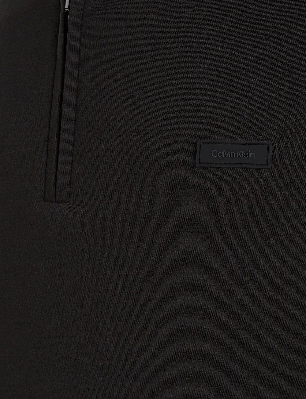 Calvin Klein - LIQUID TOUCH WELT ZIP POLO - lühikeste varrukatega polod - ck black - 5