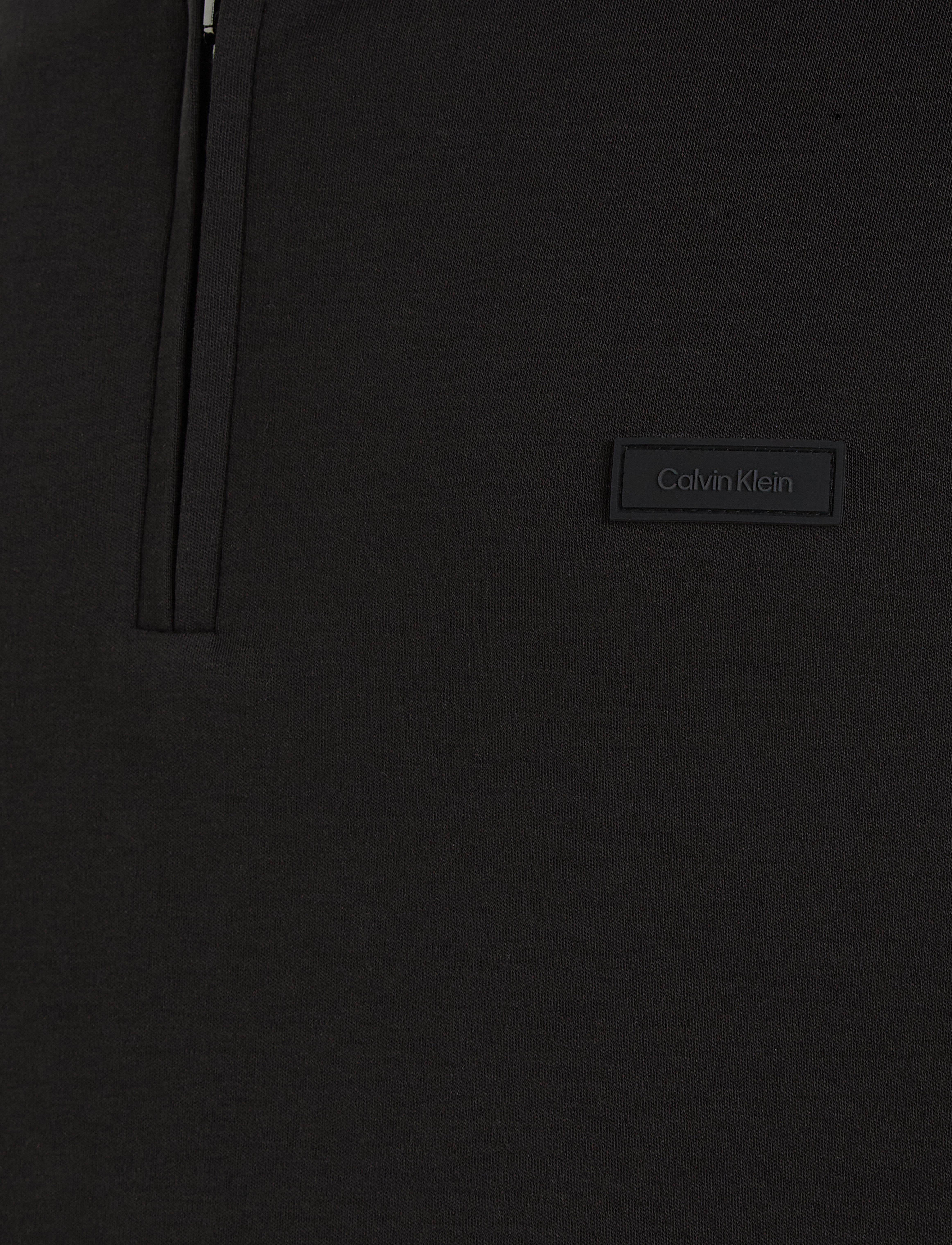 Calvin Klein - SMOOTH COTTON WELT ZIP POLO - polo krekli ar īsām piedurknēm - ck black - 5