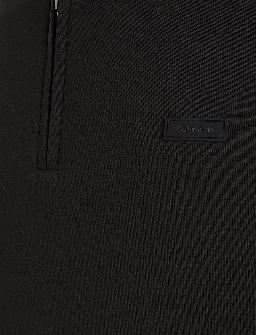 Calvin Klein - SMOOTH COTTON WELT ZIP POLO - polo krekli ar īsām piedurknēm - ck black - 5