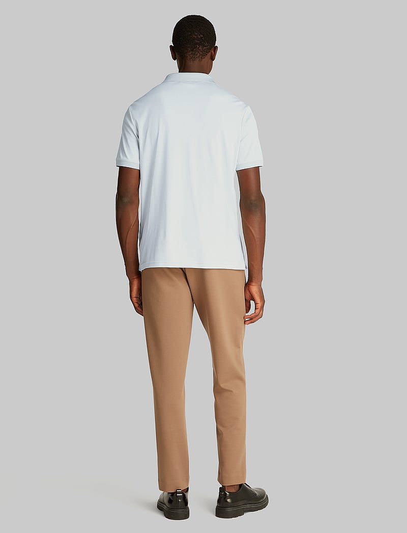 Calvin Klein - SMOOTH COTTON WELT ZIP POLO - kortærmede poloer - smoke - 2