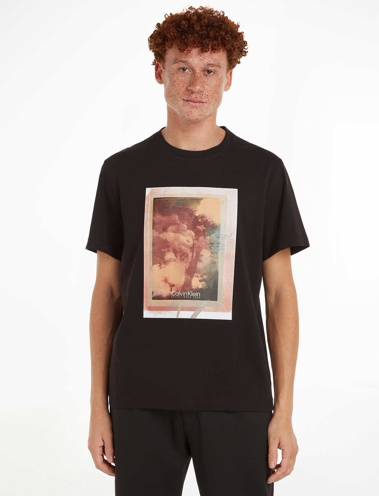 Calvin Klein - PHOTO PRINT T-SHIRT - kortärmade t-shirts - ck black - 1