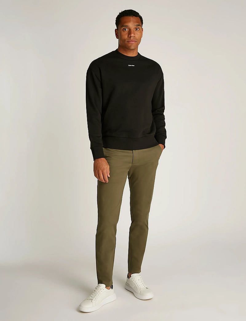 Calvin Klein - NANO LOGO SWEATSHIRT - swetry - ck black - 0