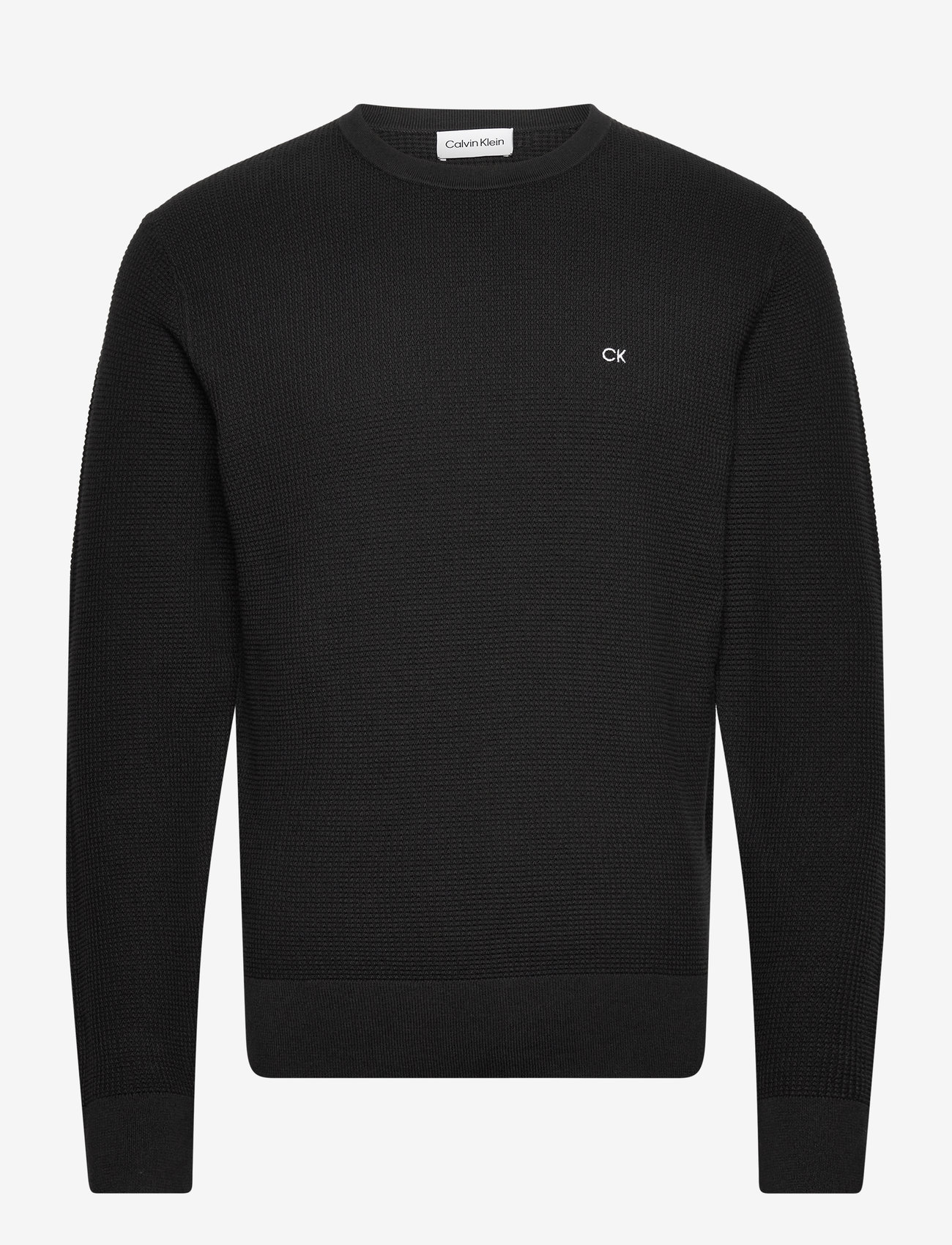 Calvin Klein - WAFFLE STRUCTURE SWEATER - ck black - 0