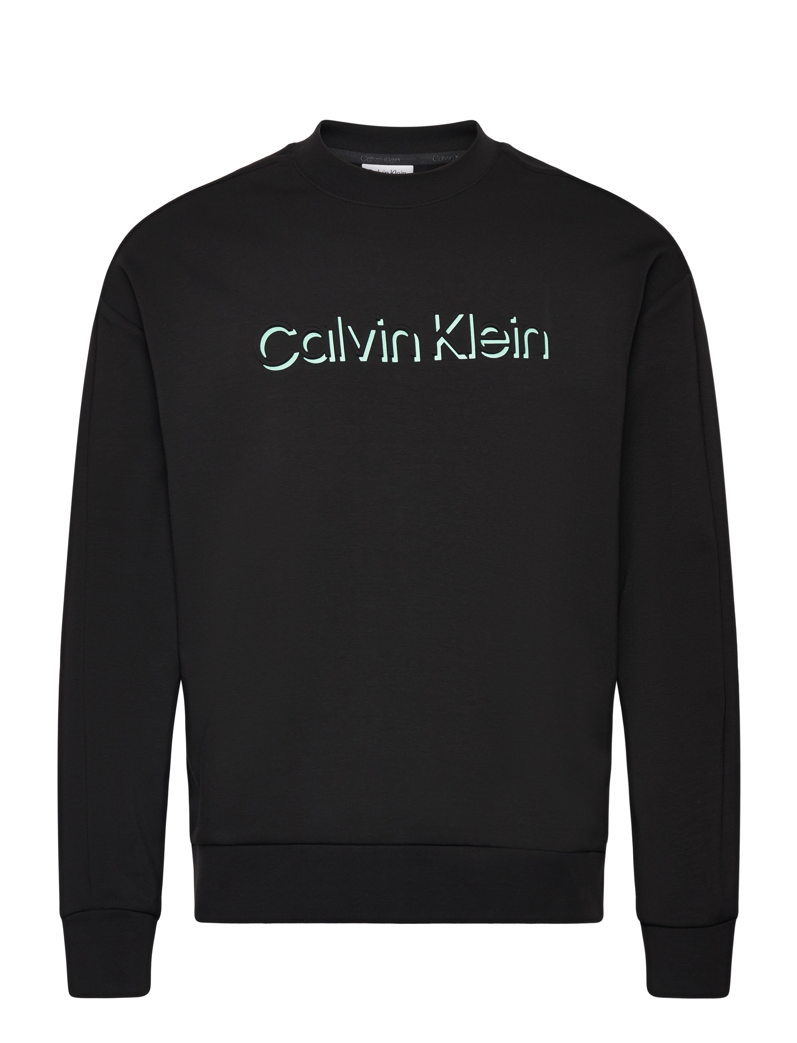 SHADOW EMBOSSED LOGO SWEATSHIRT - CK BLACK