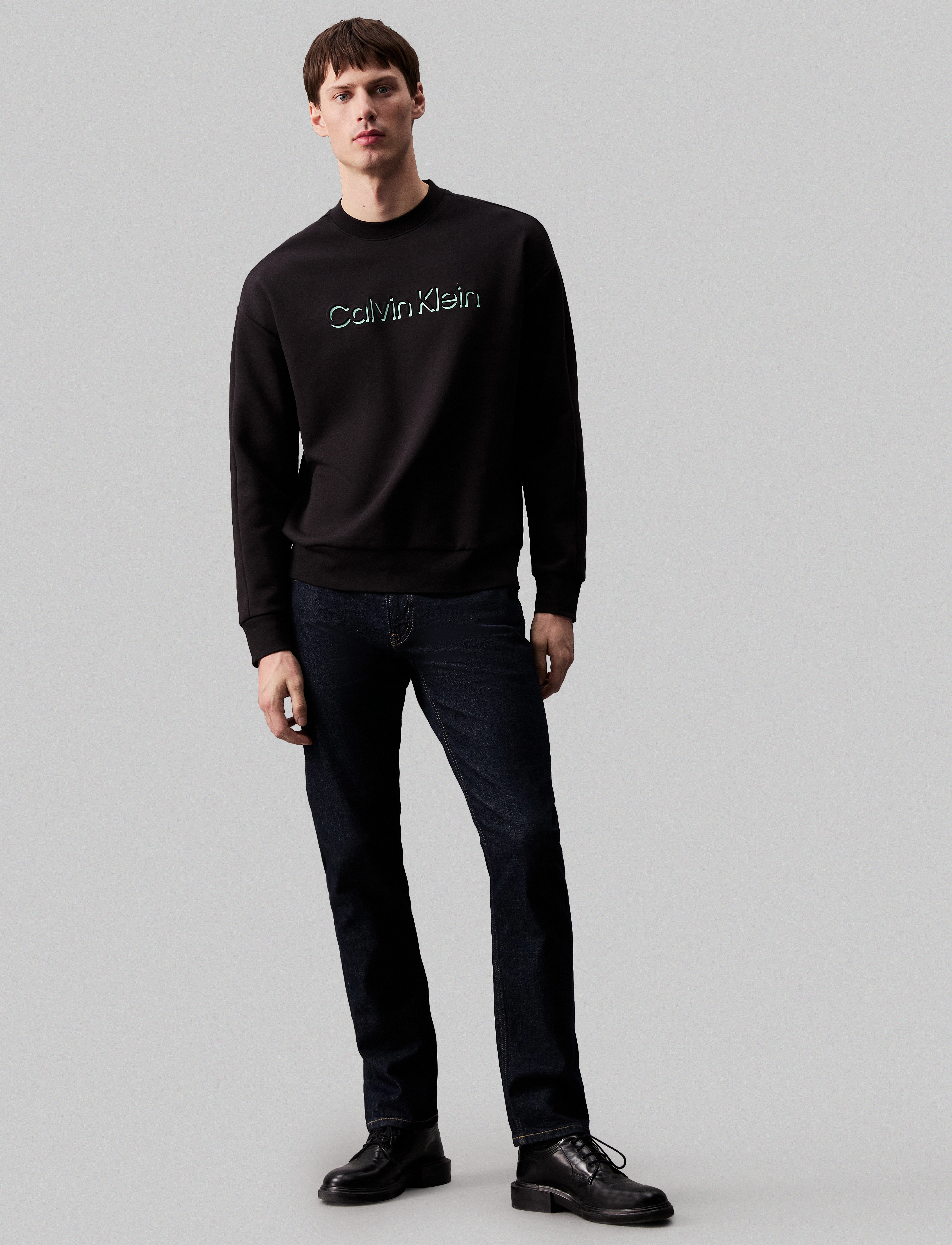 Calvin Klein - SHADOW EMBOSSED LOGO SWEATSHIRT - ck black - 3