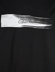 Calvin Klein - BRUSH LOGO T-SHIRT - short-sleeved t-shirts - ck black - 5