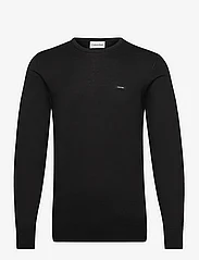 Calvin Klein - COTTON SILK CN SWEATER - megztiniai su apvalios formos apykakle - ck black - 0