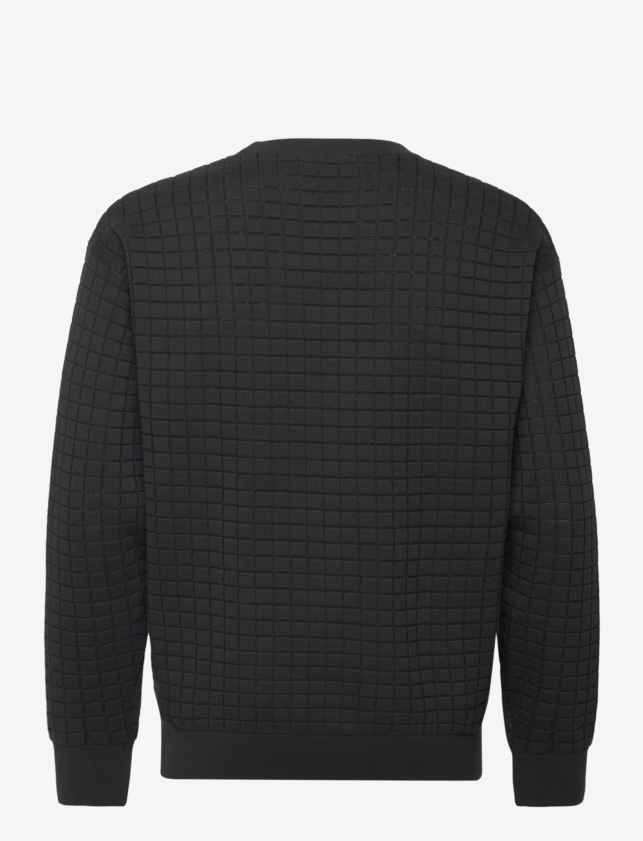 Calvin Klein - CHECK PATTERN SWEATER - autumn clothing - ck black - 1