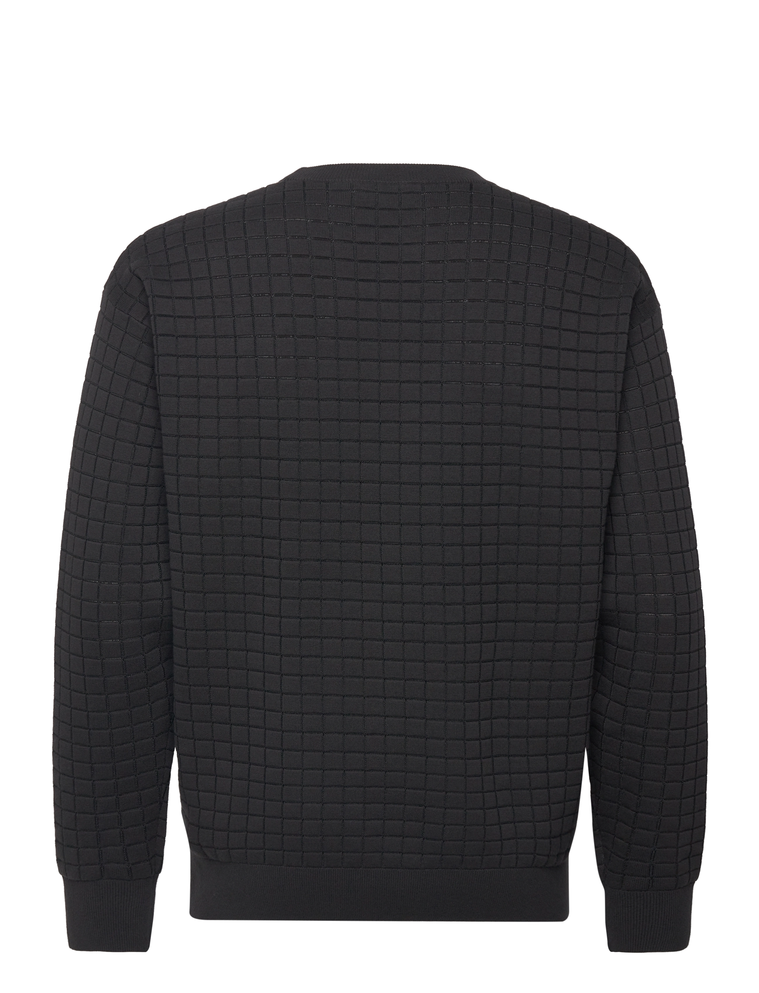 Calvin Klein - CHECK PATTERN SWEATER - ck black - 2