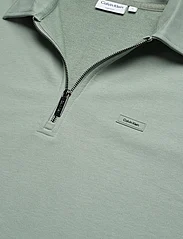 Calvin Klein - COTTON COMFORT WING COLLAR Q-ZIP - mænd - slate gray - 2