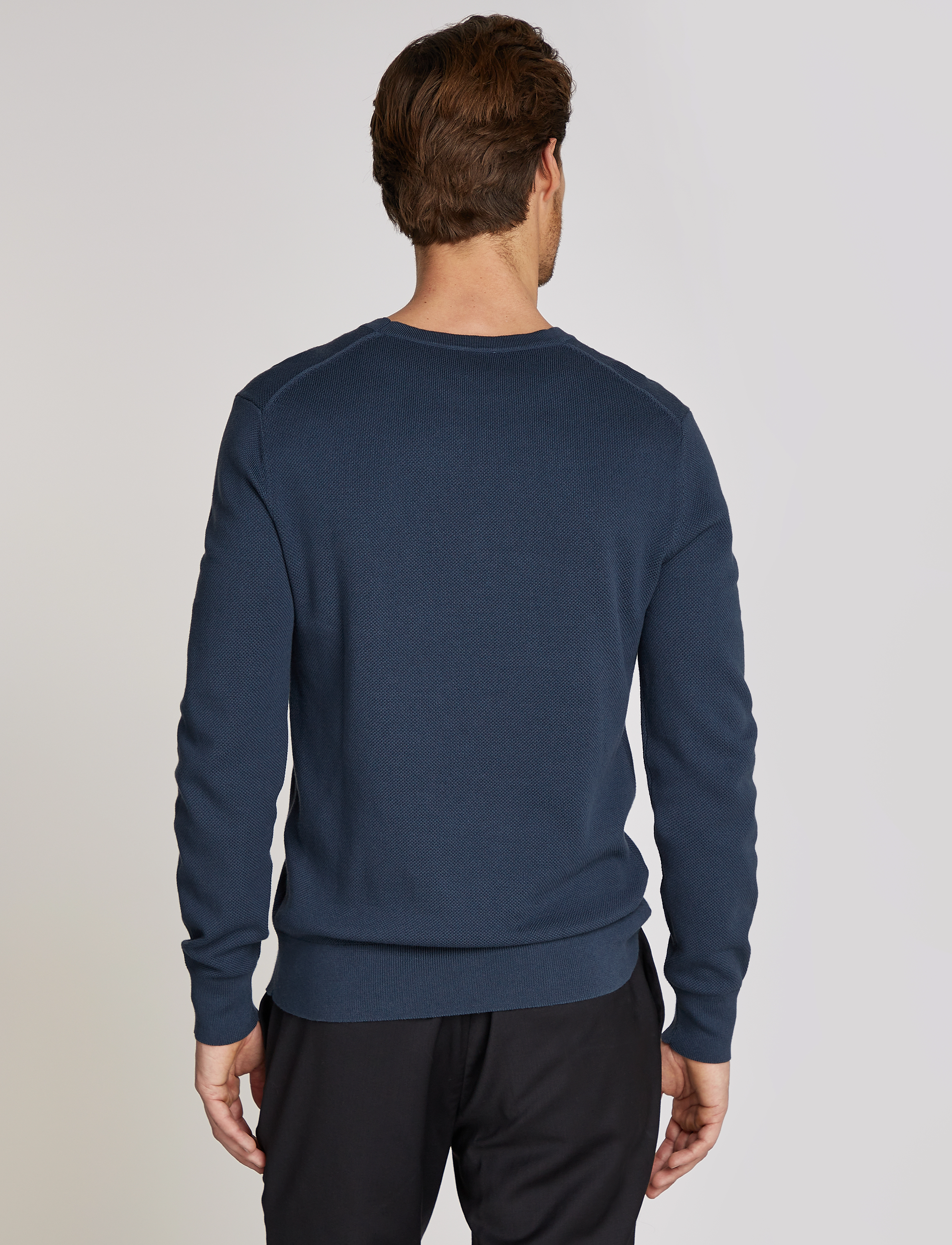 Calvin Klein - MICRO PIQUE STRUCTURE SWEATER - ink - 2