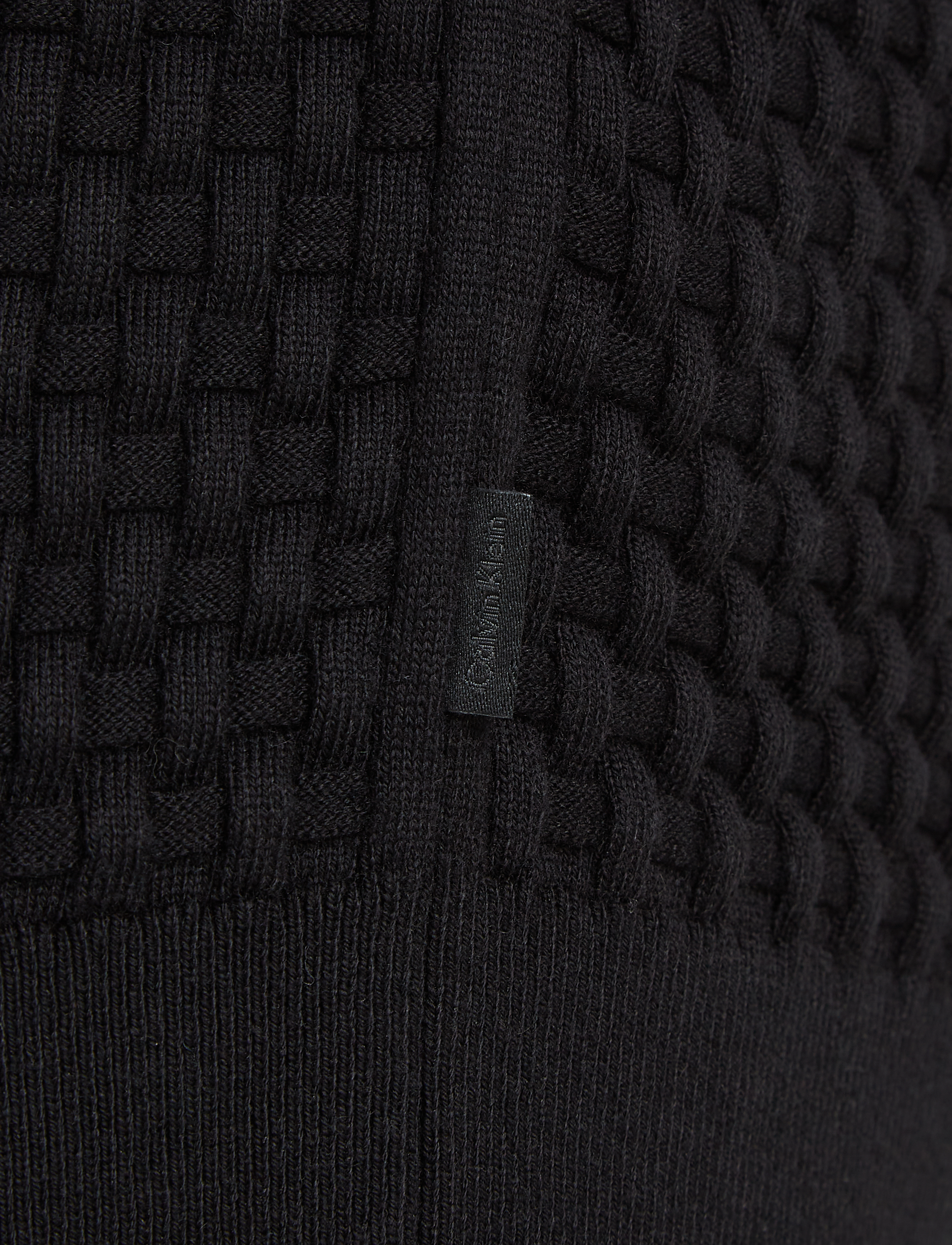 Calvin Klein - SMALL BASQUET WEAVE CN SWEATER - ck black - 5