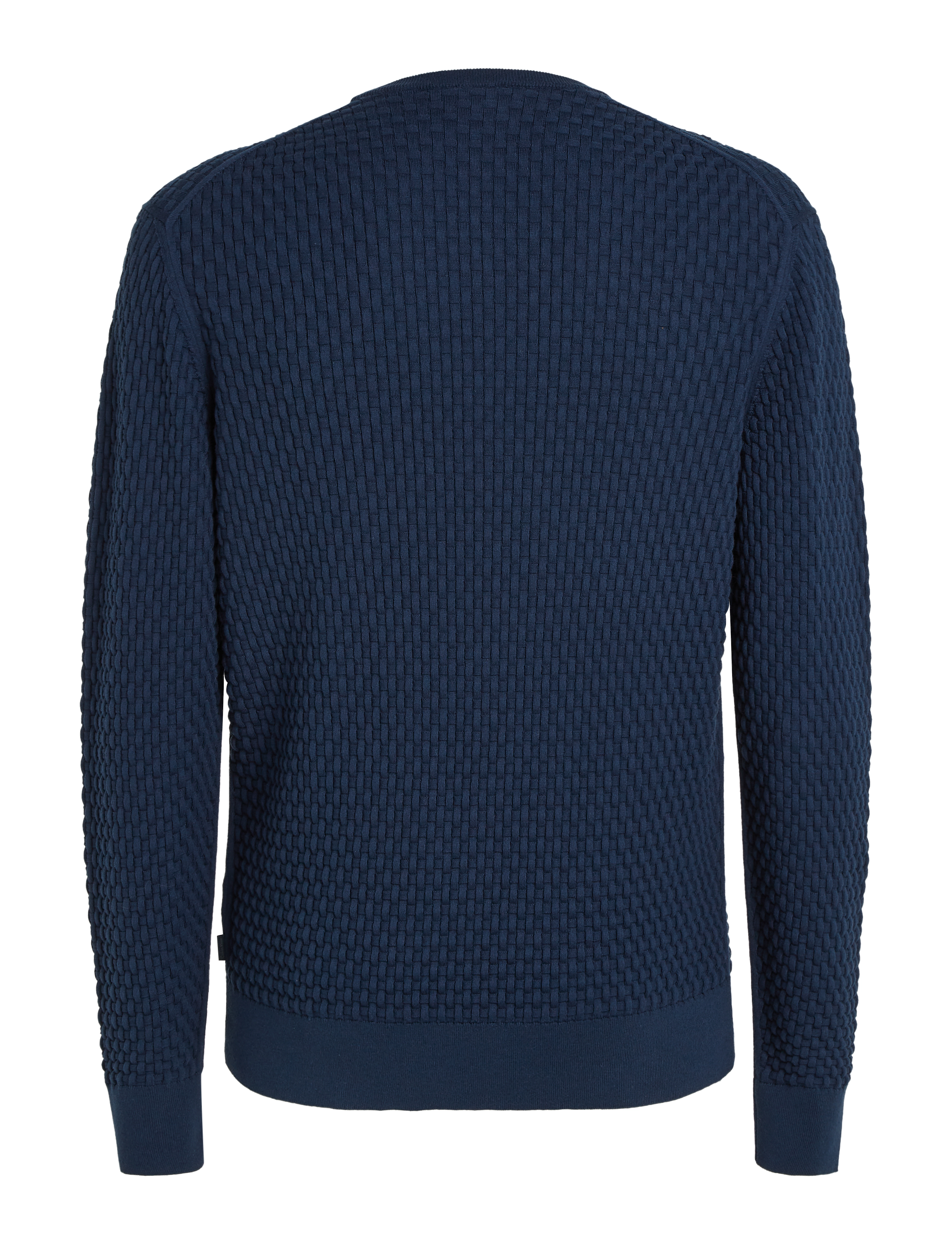 Calvin Klein - SMALL BASQUET WEAVE CN SWEATER - ink - 4