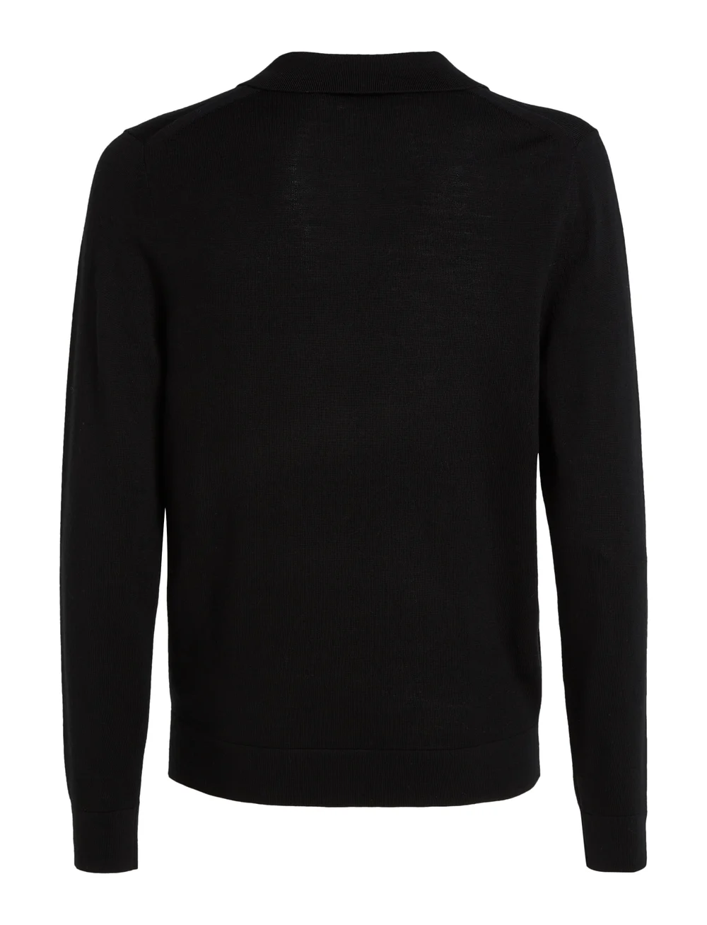 Calvin Klein - MERINO RWS POLO SWEATER - v-ausschnitt - ck black - 1