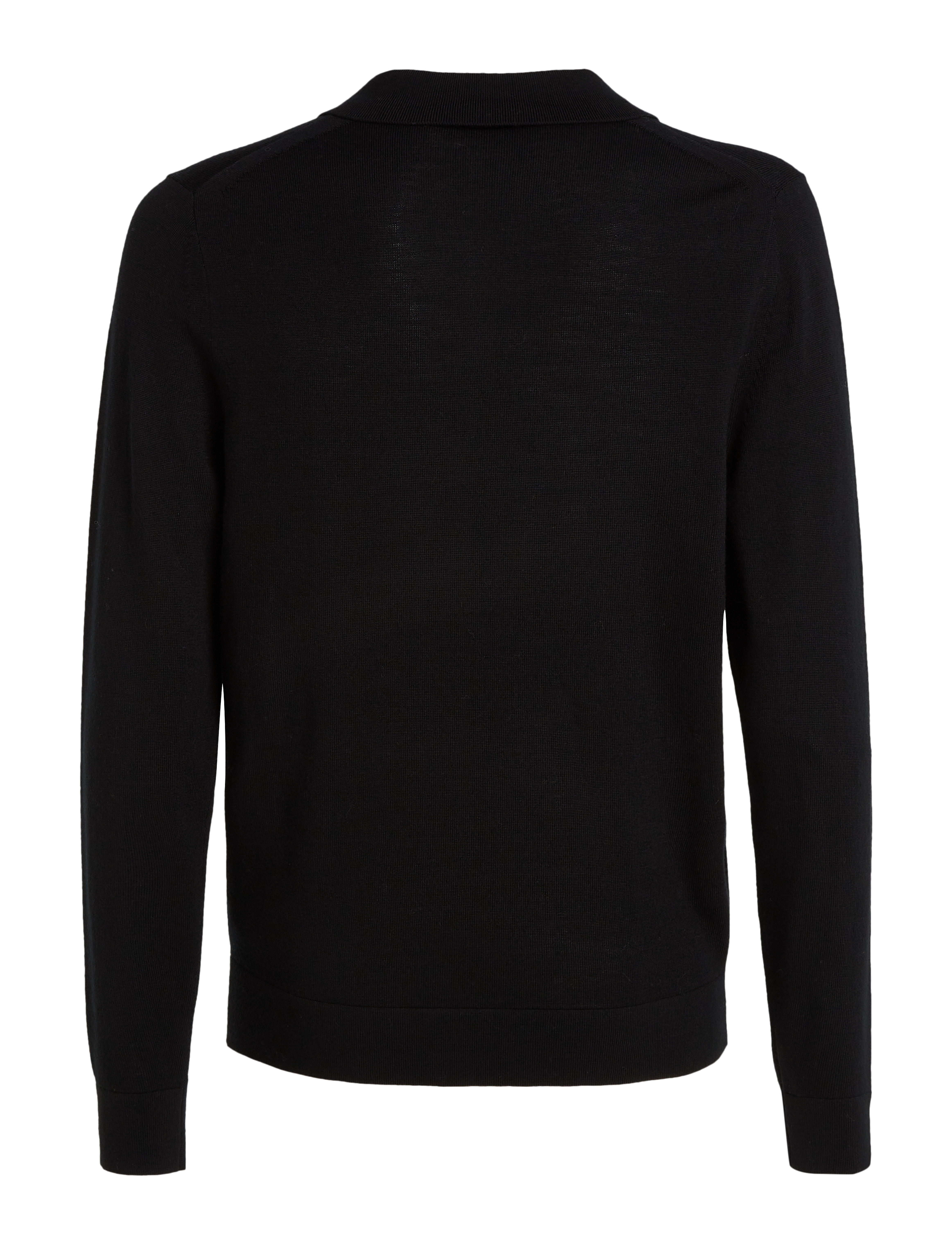 Calvin Klein - MERINO RWS POLO SWEATER - ck black - 1