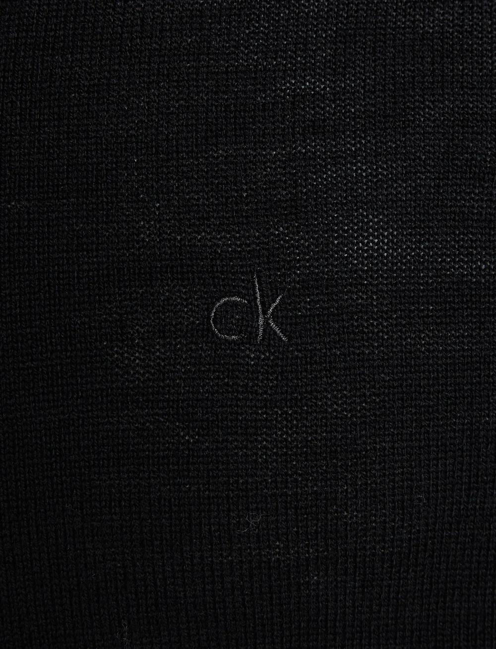Calvin Klein - MERINO RWS POLO SWEATER - v-ausschnitt - ck black - 4