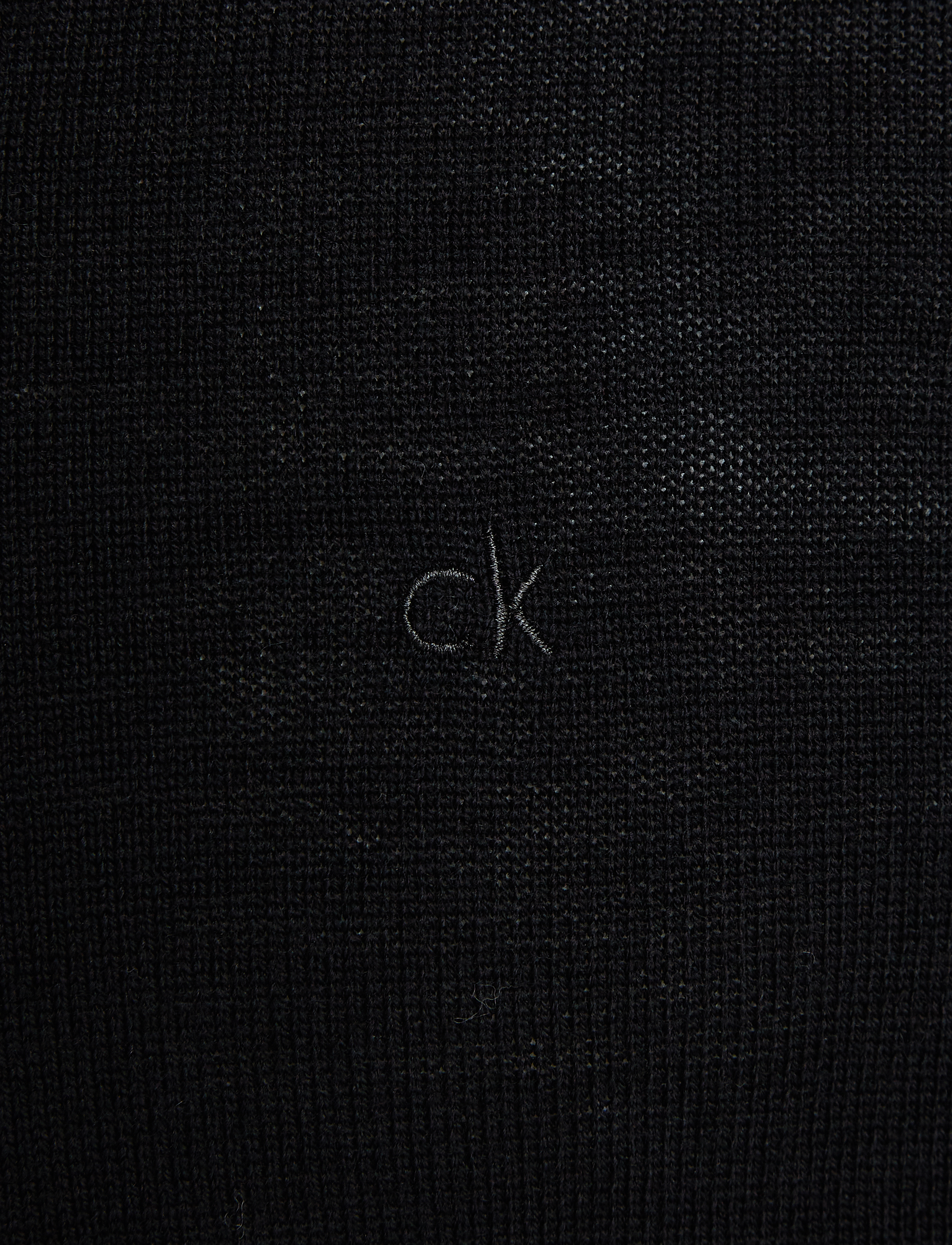 Calvin Klein - MERINO RWS POLO SWEATER - ck black - 4