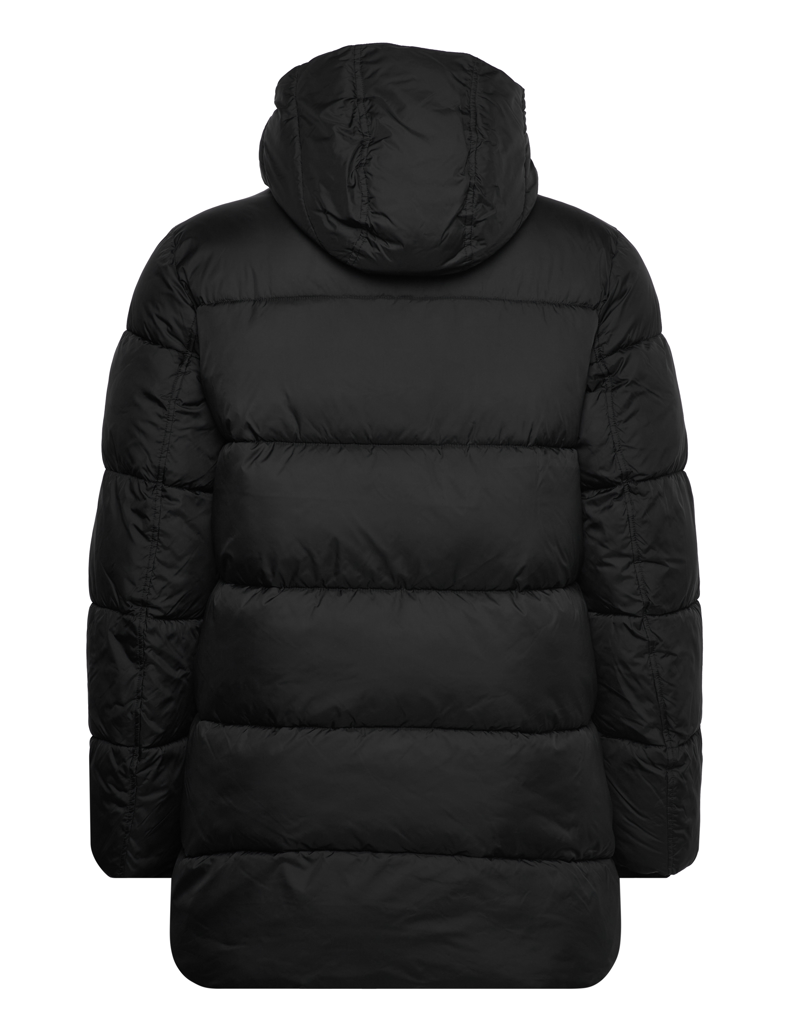 Calvin Klein - LONG HOODED QUILT PUFFER MW - ck black - 2