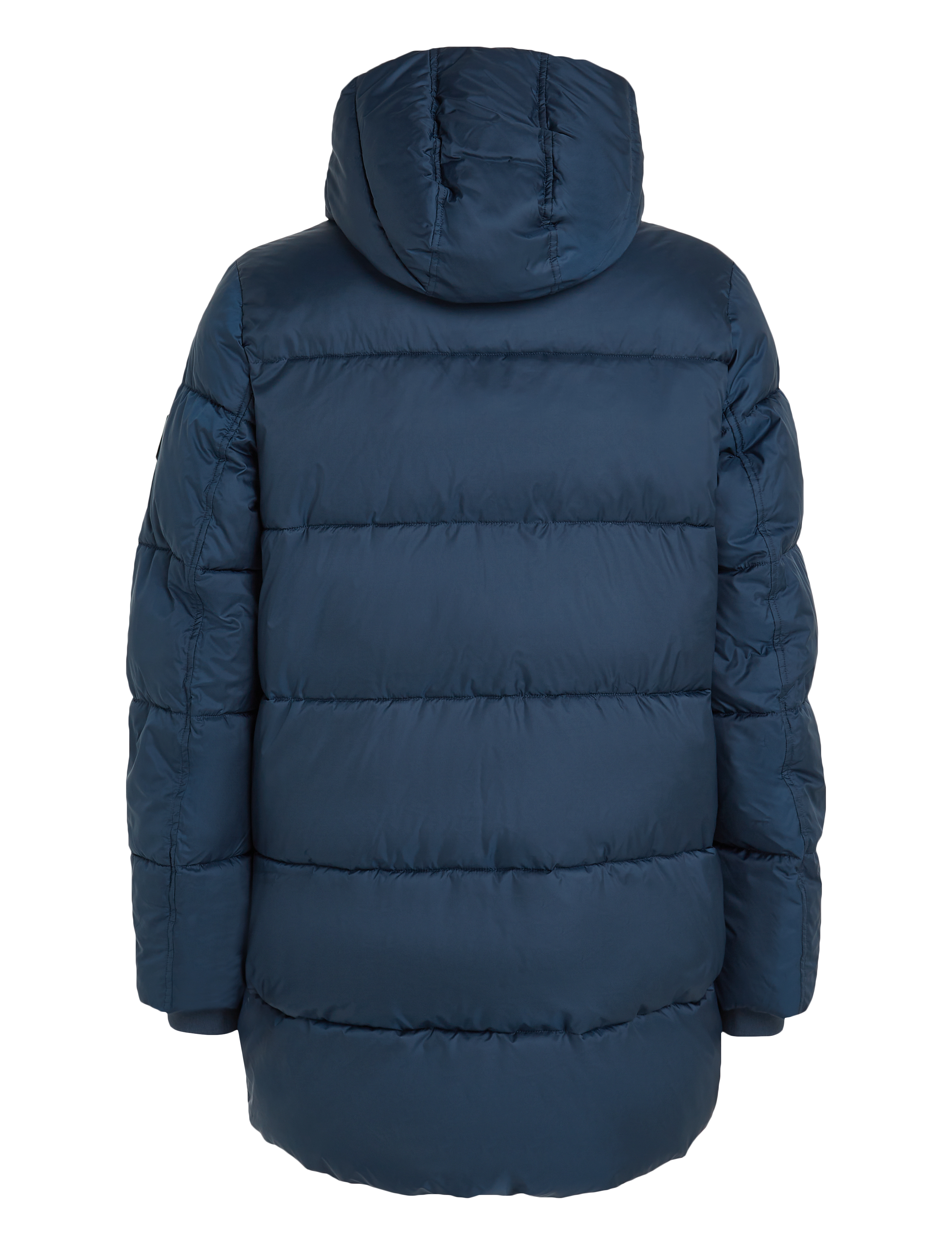 Calvin Klein - LONG HOODED QUILT PUFFER MW - ink - 4