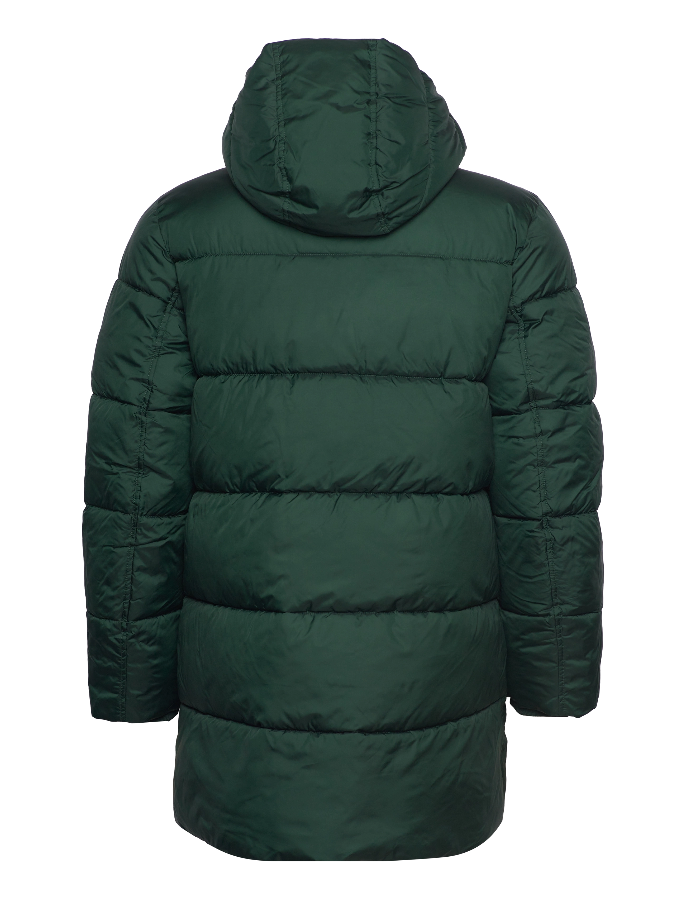 Calvin Klein - LONG HOODED QUILT PUFFER MW - midnight forest - 1