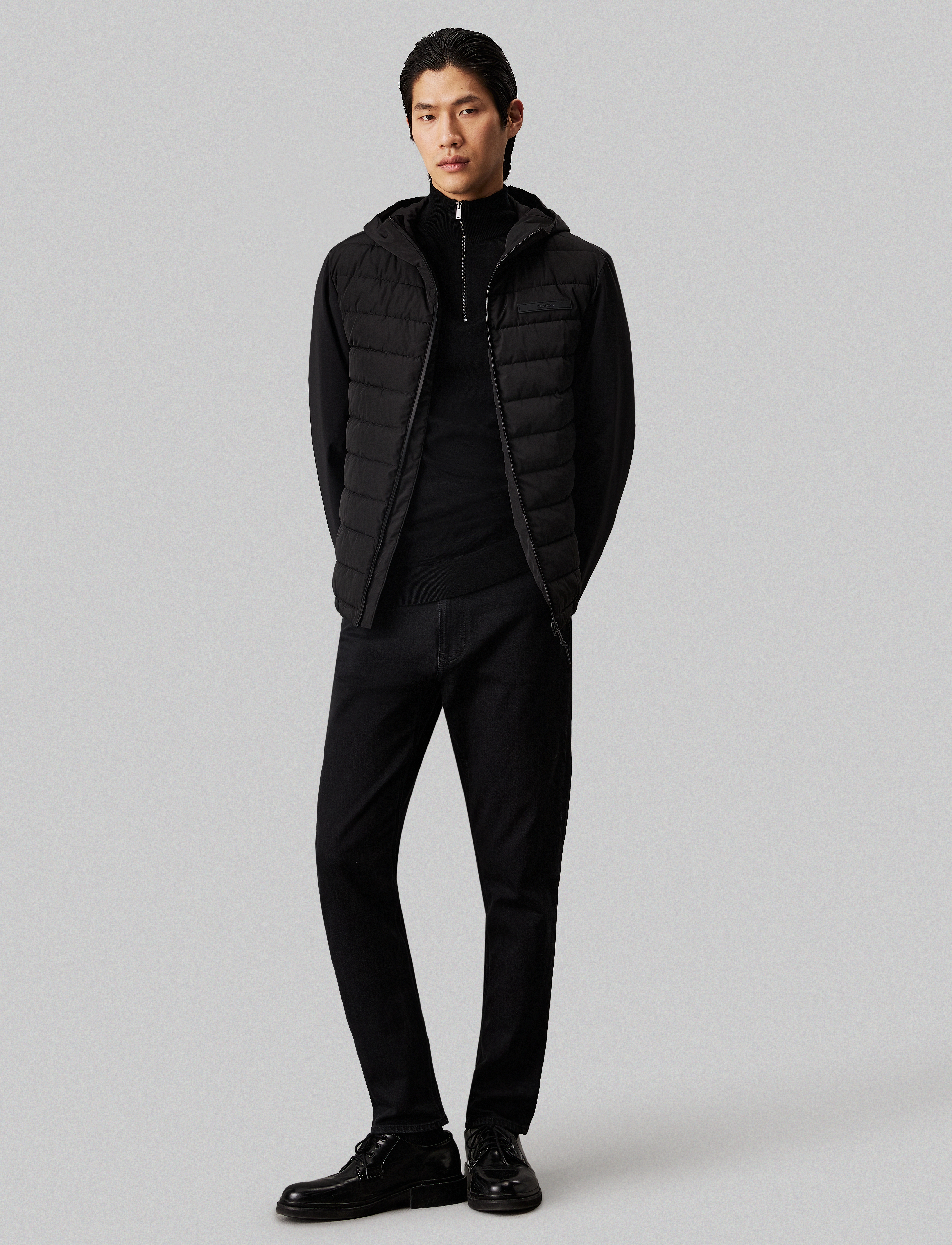Calvin Klein - TECHNICAL MIX MEDIA JACKET - ck black - 4