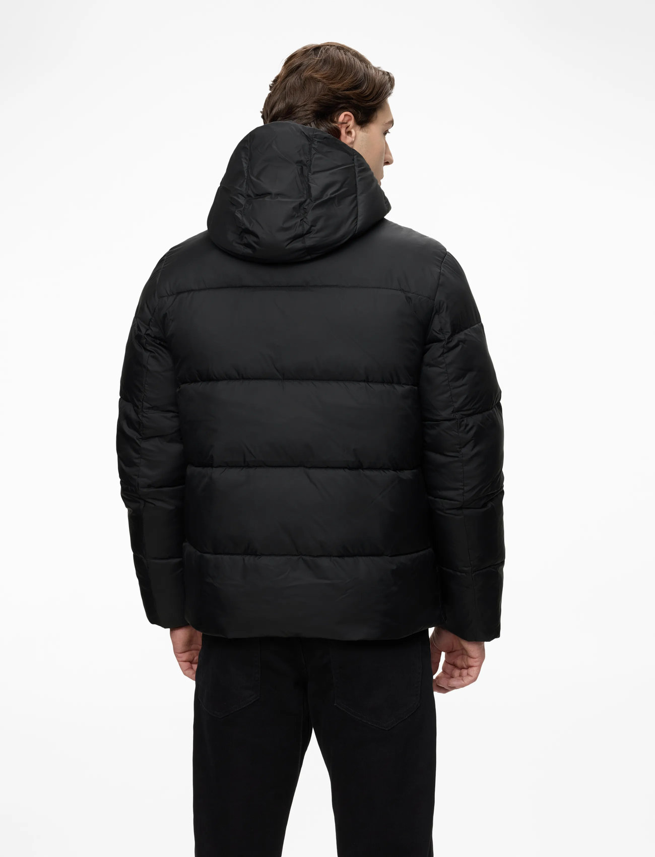 Calvin Klein - HOODED QUILT PUFFER MW - vinterjackor - ck black - 4