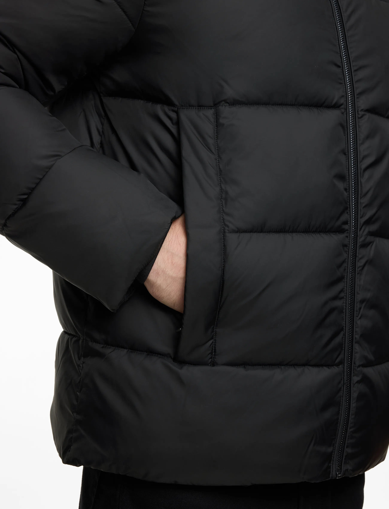 Calvin Klein - HOODED QUILT PUFFER MW - vinterjackor - ck black - 5