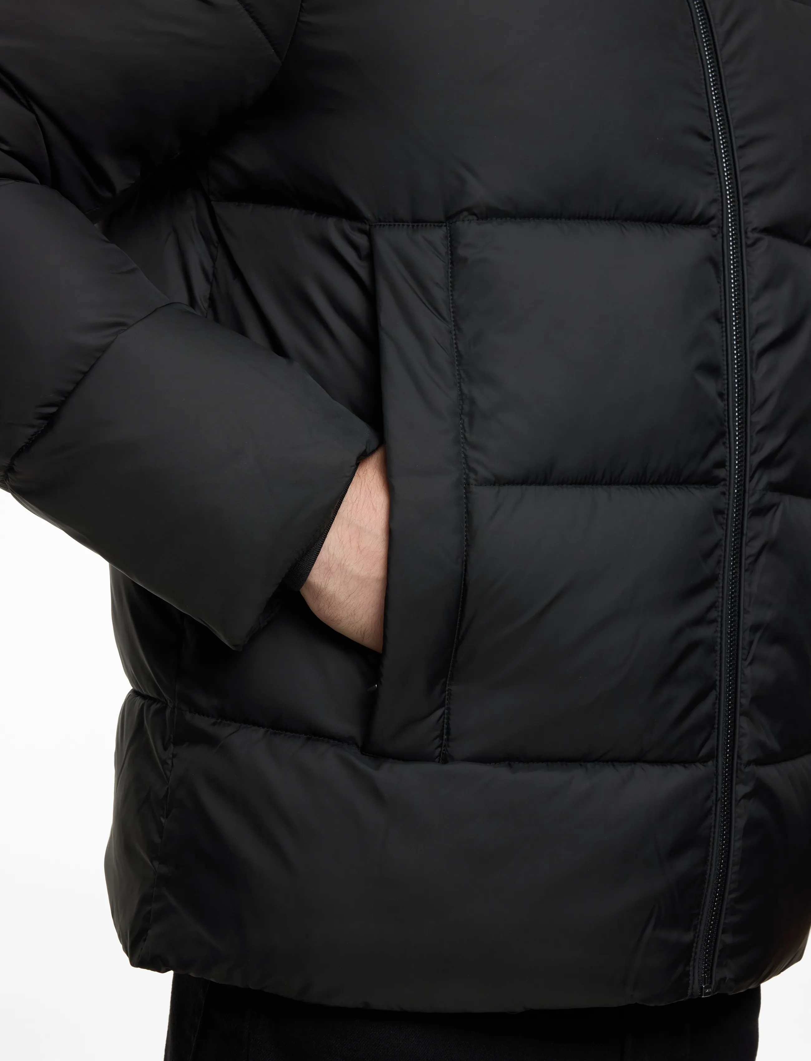 Calvin Klein - HOODED QUILT PUFFER MW - ck black - 5