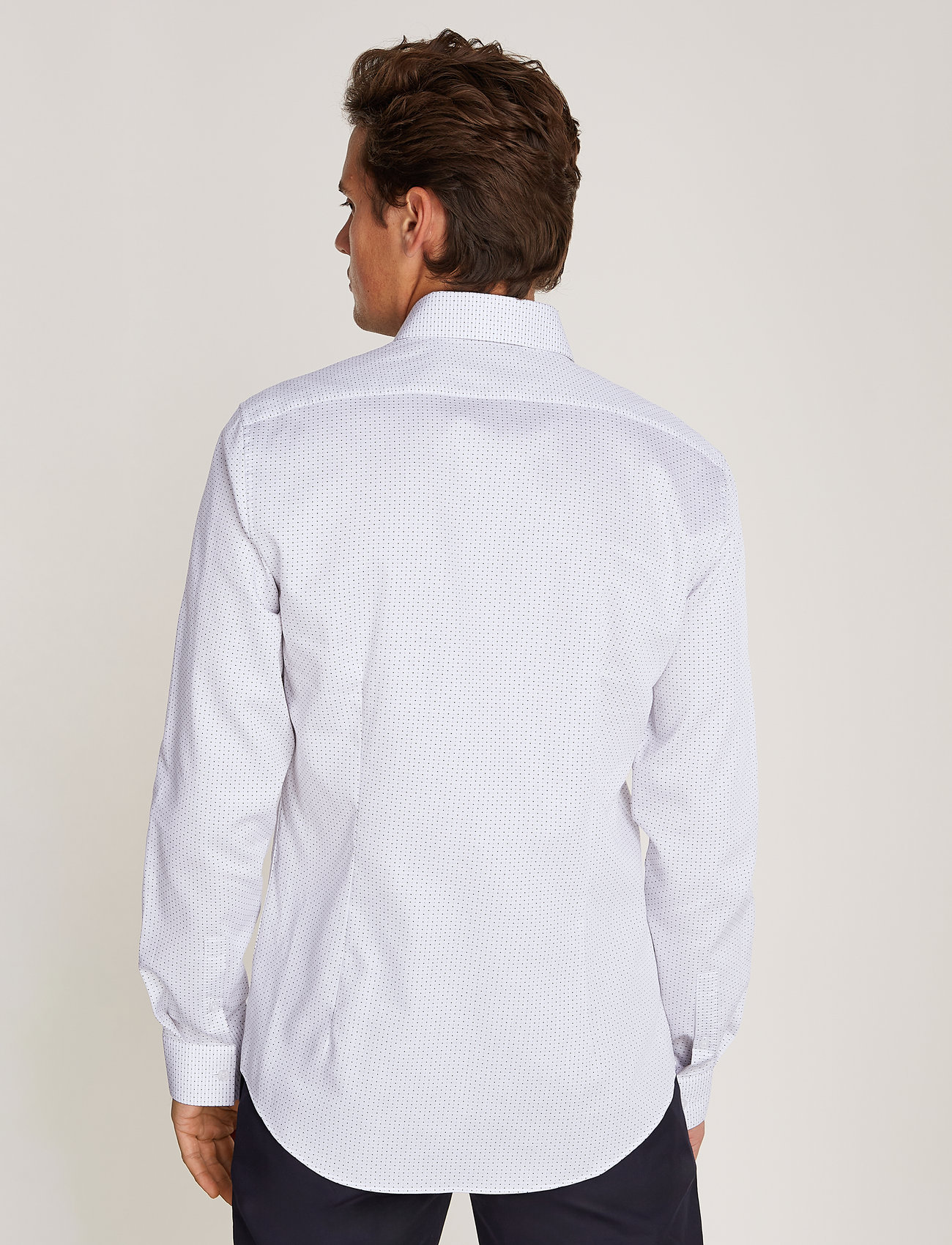 Calvin Klein - ED MICRO DOT SLIM SHIRT - bright white - 4