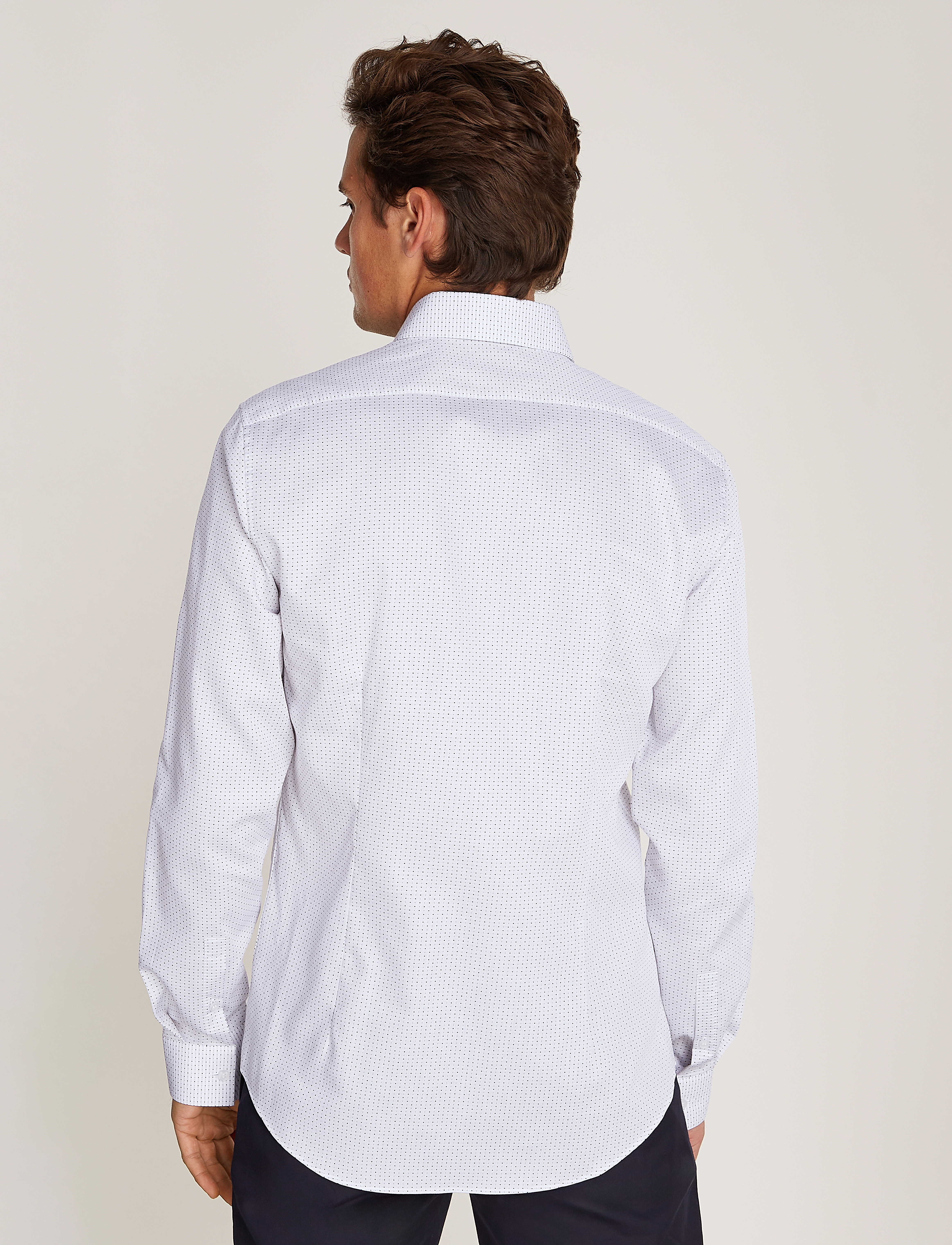 Calvin Klein - ED MICRO DOT SLIM SHIRT - bright white - 4