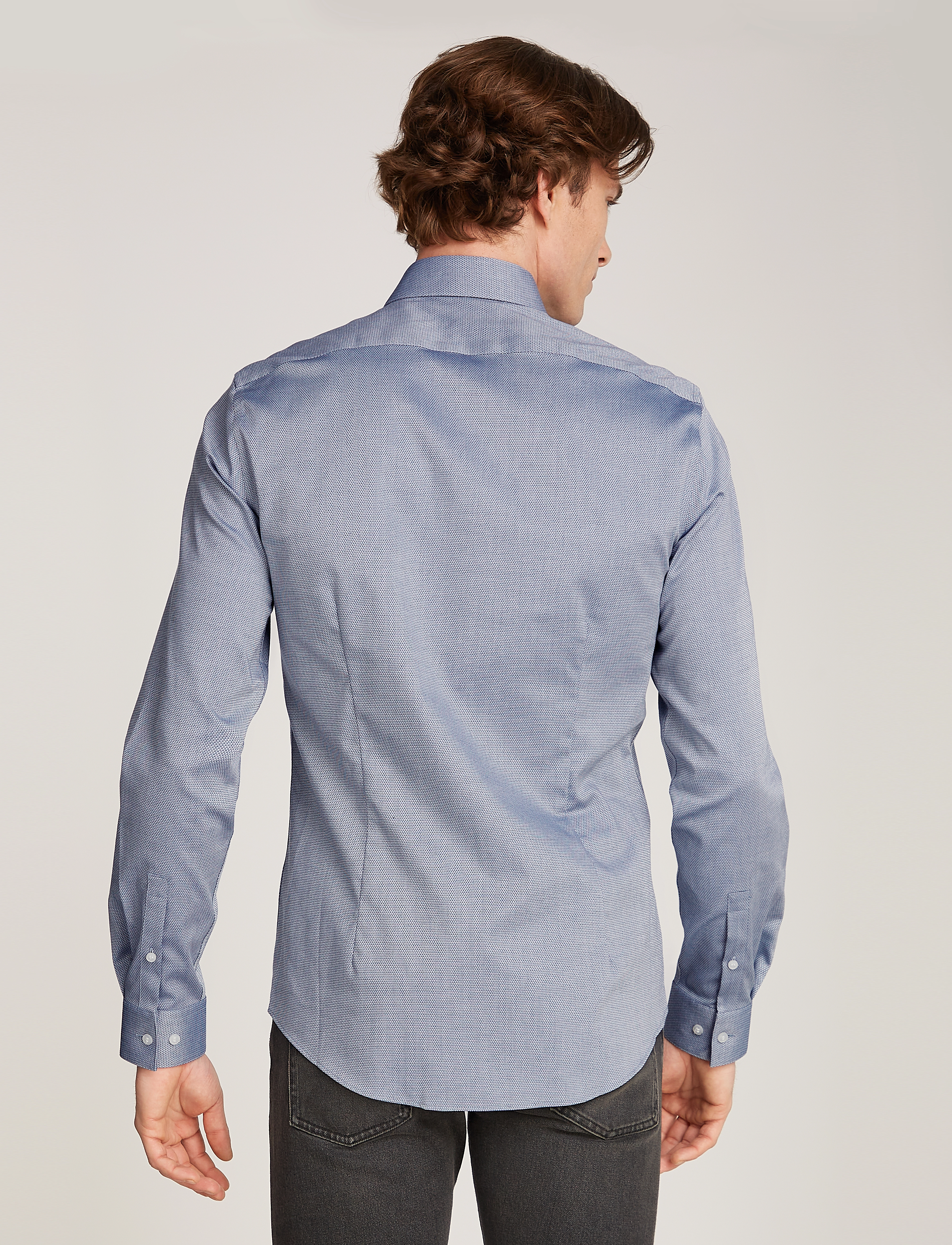 Calvin Klein - NON IRON PATTERN SLIM SHIRT - dark denim - 2