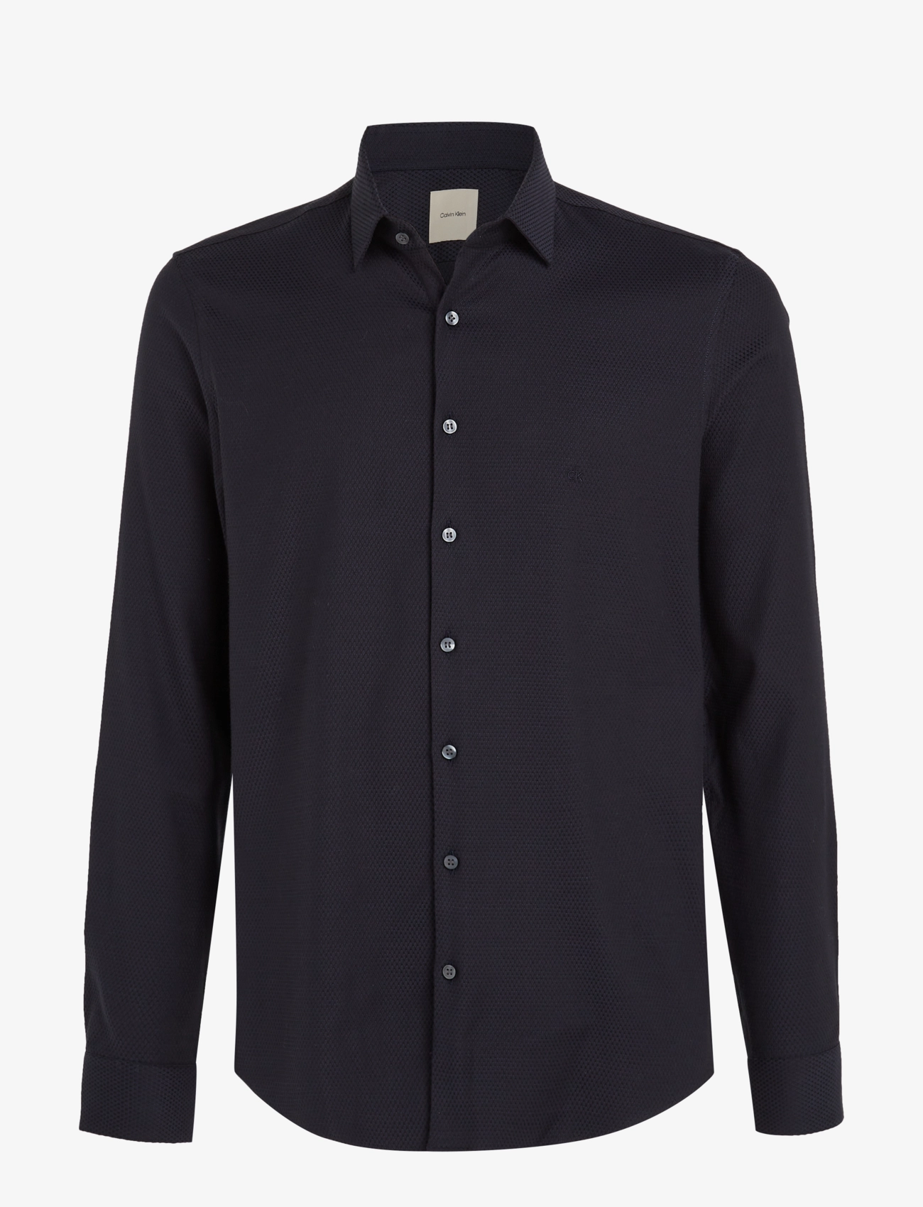 Calvin Klein - NON IRON TONAL DOBBY SLIM SHIRT - night sky - 1