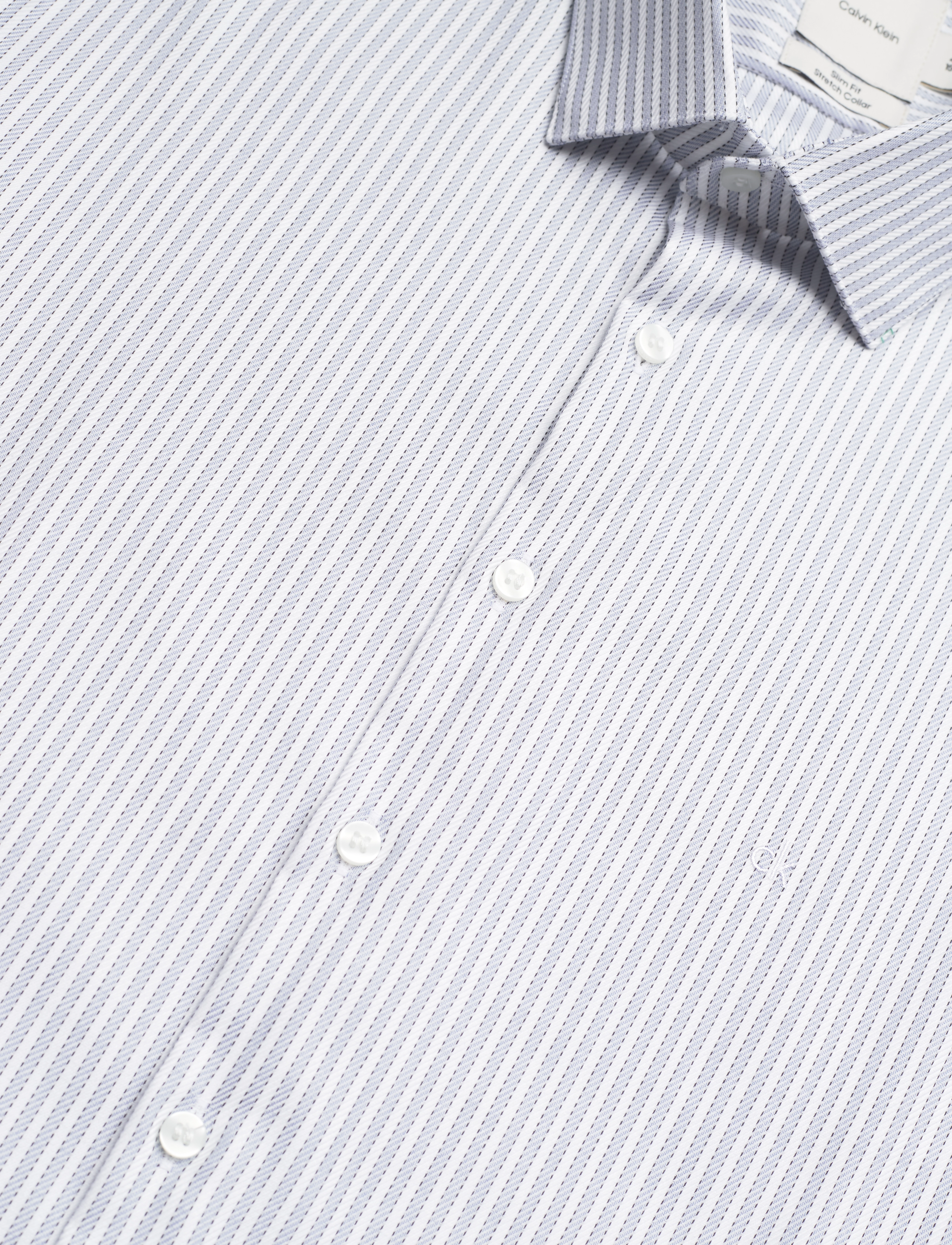 Calvin Klein - NON IRON STRIPE SLIM SHIRT - night sky - 3