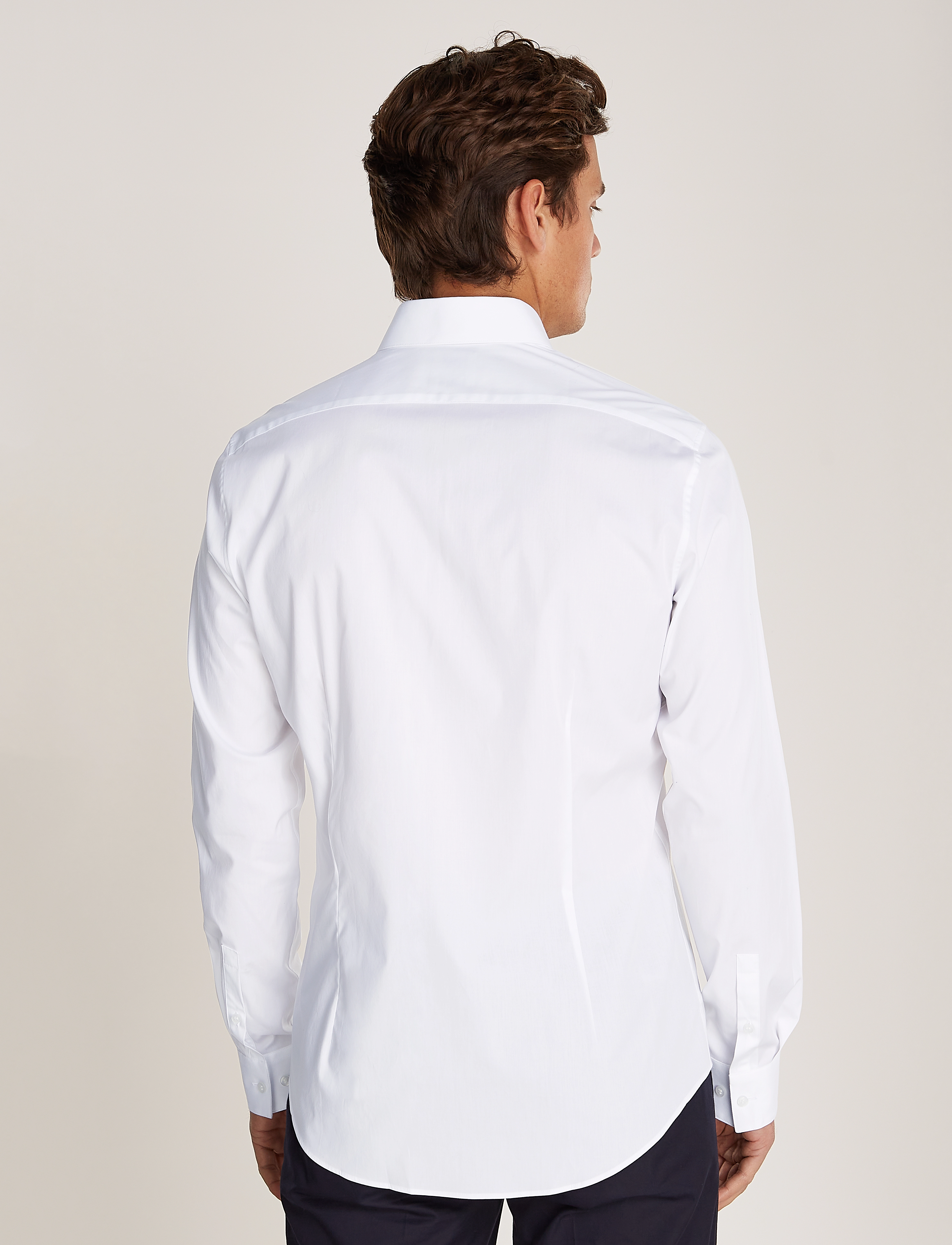 Calvin Klein - POPLIN CONTRAST PRINT SLIM SHIRT - bright white - 3